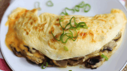 Gombás tojásos omlett