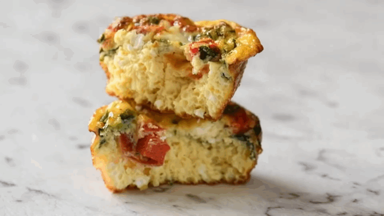 Zöldséges tojásos muffin