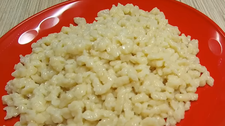 Nokedli recept tojás nélkül