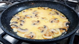 Gombás rántotta recept